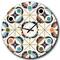Designart Geometric Retro Design III Mid-Century Modern Wall Clock